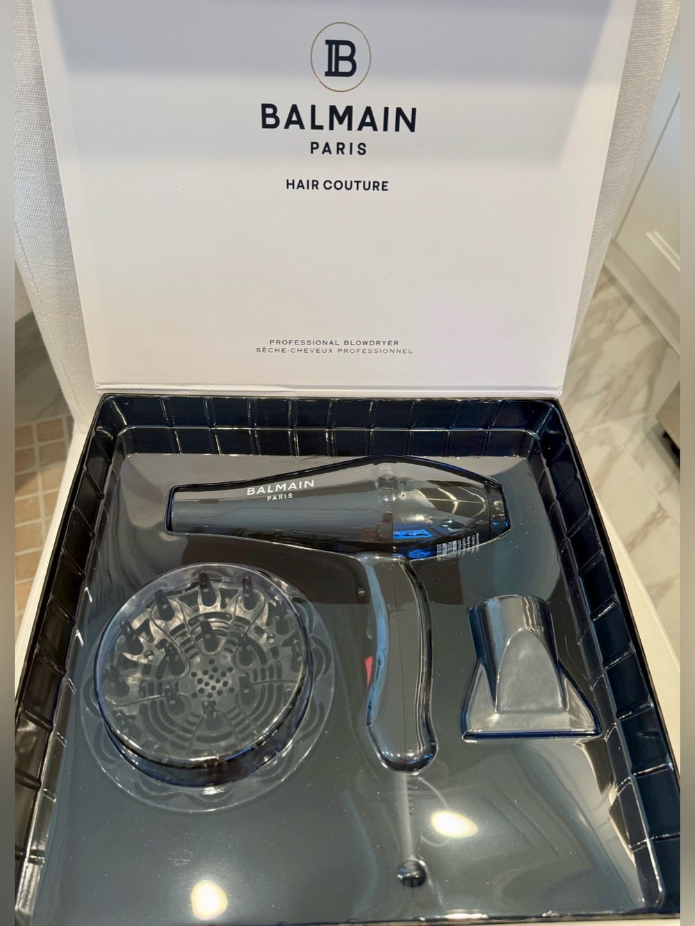Balmain AUTHENTIC BRAND NEW Hair Couture Professional Blow Hair Dryer in Black